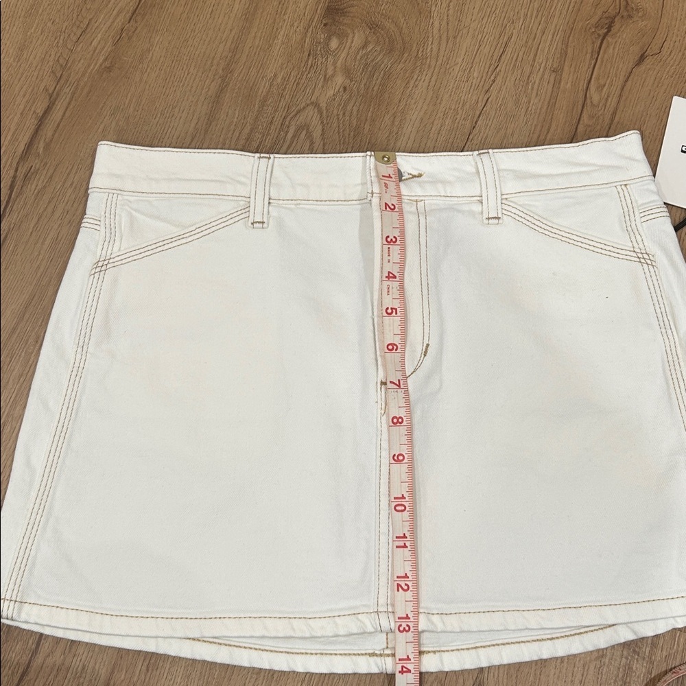 Joe's Jeans White Denim Mini Skirt Women's Size 29 High Rise Stretch NWT - Picture 10 of 10